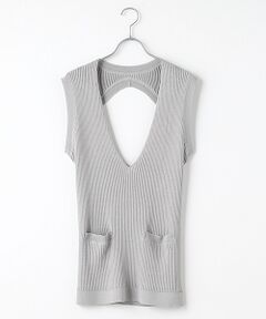 VERSEAU / ヴェルソー ニット・セーター | バッククロスニットジレ