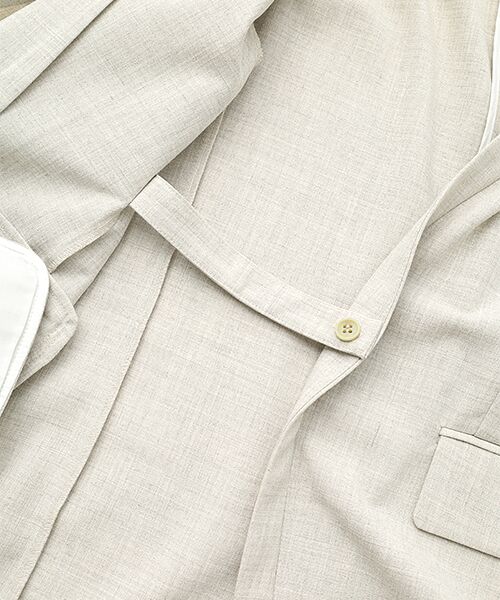 VERSEAU / ヴェルソー テーラードジャケット | リネンライク五分袖JK | 詳細8