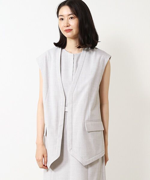 VERSEAU / ヴェルソー ベスト | リネンライクボーイズジレ | 詳細10