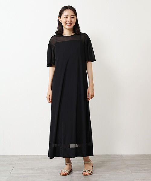 VERSEAU / ヴェルソー ロング・マキシ丈ワンピース | シフォンシアーアンサンブルOP | 詳細12