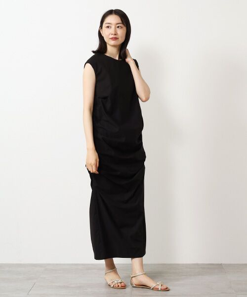 VERSEAU / ヴェルソー ロング・マキシ丈ワンピース | ギャザードレス | 詳細7