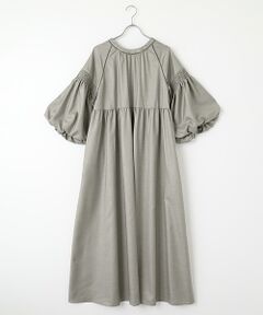 VERSEAU / ヴェルソー ロング・マキシ丈ワンピース | ランタンスリーブティアードOP