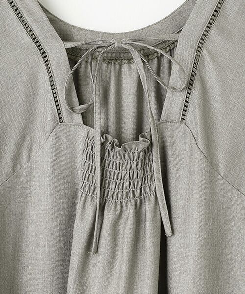 VERSEAU / ヴェルソー ロング・マキシ丈ワンピース | ランタンスリーブティアードOP | 詳細9