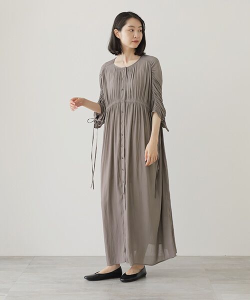 VERSEAU / ヴェルソー ロング・マキシ丈ワンピース | 2WAYドロストスリーブOP | 詳細17