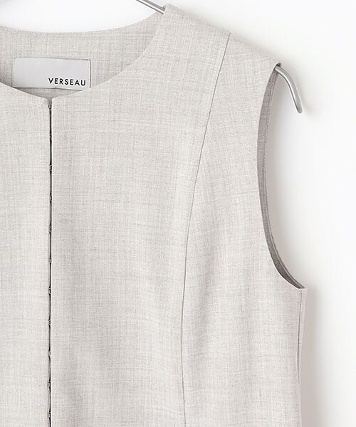 VERSEAU / ヴェルソー ロング・マキシ丈ワンピース | リネンライクIラインOP | 詳細6
