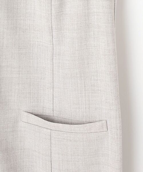 VERSEAU / ヴェルソー ロング・マキシ丈ワンピース | リネンライクIラインOP | 詳細7