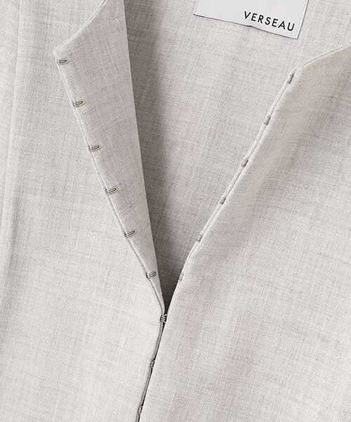 VERSEAU / ヴェルソー ロング・マキシ丈ワンピース | リネンライクIラインOP | 詳細9