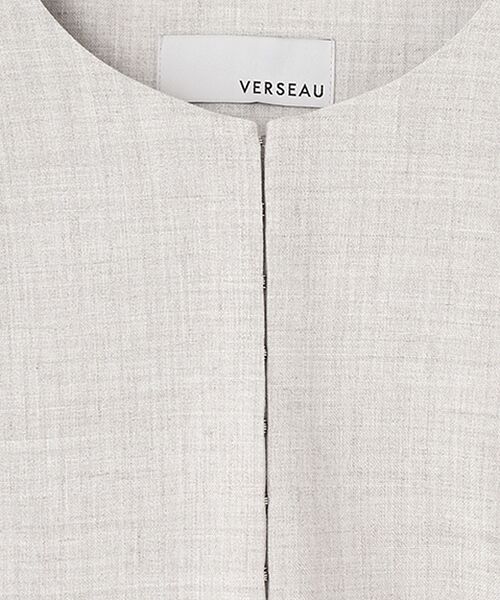 VERSEAU / ヴェルソー ロング・マキシ丈ワンピース | リネンライクIラインOP | 詳細10