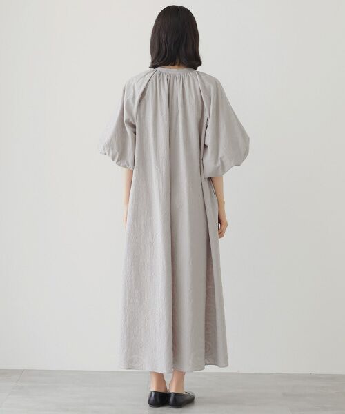 VERSEAU / ヴェルソー ロング・マキシ丈ワンピース | バルーンスリーブカフタンレースOP | 詳細12