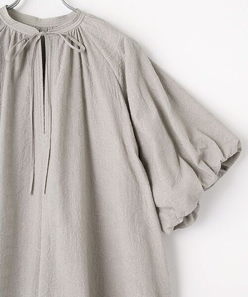 VERSEAU / ヴェルソー ロング・マキシ丈ワンピース | バルーンスリーブカフタンレースOP | 詳細6