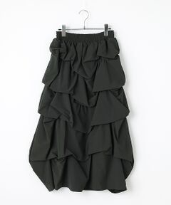 verseau ひざ丈フリルスカート【38】黒　上品　大人可愛い　おしゃれ 楽天市場】【1000円OFF】スカート ひざ下 黒 ロング レディース