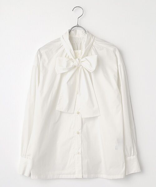 VERSEAU / ヴェルソー シャツ・ブラウス | ボウタイボリュームシャツ（ホワイト）