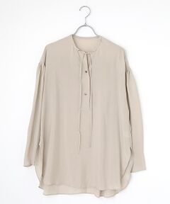 VERSEAU / ヴェルソー シャツ・ブラウス | ノーカラーシルキーシャツ