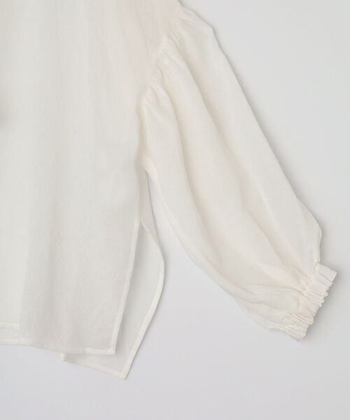 VERSEAU / ヴェルソー シャツ・ブラウス | リボンディテール・シアーシャツ | 詳細3