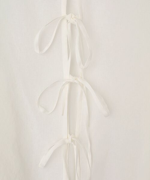 VERSEAU / ヴェルソー シャツ・ブラウス | リボンディテール・シアーシャツ | 詳細4