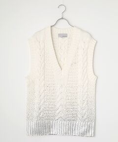 VERSEAU / ヴェルソー ニット・セーター | 箔プリントニットベスト