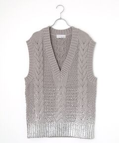 VERSEAU / ヴェルソー ニット・セーター | 箔プリントニットベスト