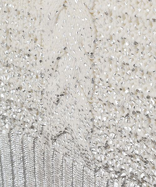 VERSEAU / ヴェルソー ニット・セーター | 箔プリントニットベスト | 詳細1