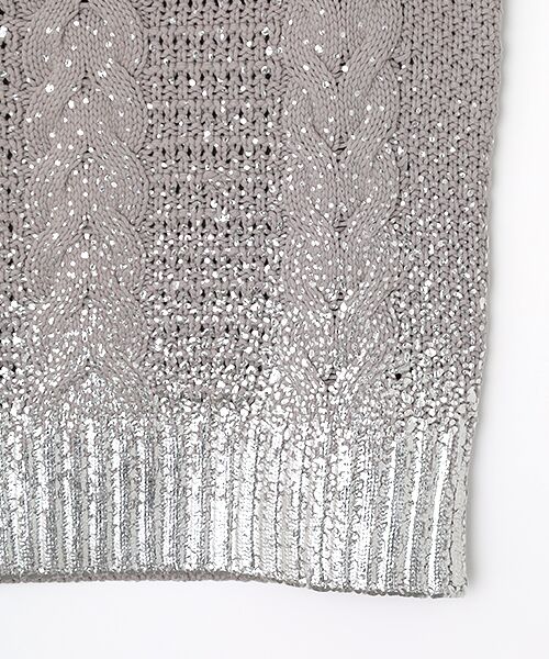VERSEAU / ヴェルソー ニット・セーター | 箔プリントニットベスト | 詳細4
