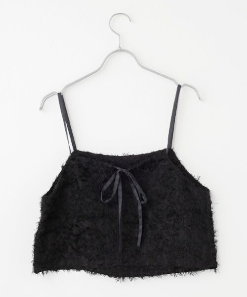 VERSEAU / ヴェルソー キャミソール・チューブトップ | ロングシャギージャカードキャミソール | 詳細2