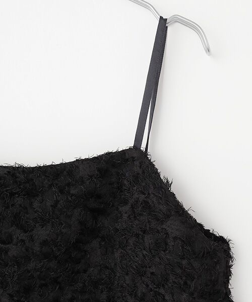 VERSEAU / ヴェルソー キャミソール・チューブトップ | ロングシャギージャカードキャミソール | 詳細3