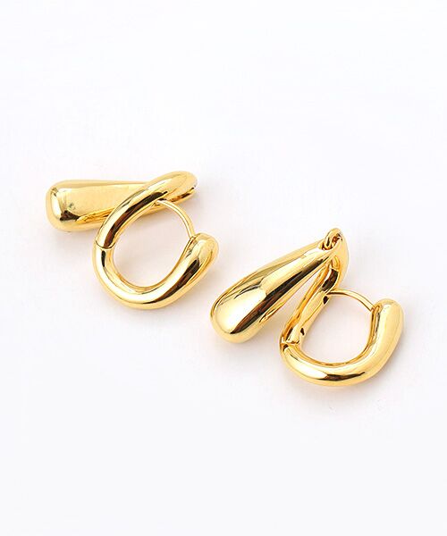 VERSEAU / ヴェルソー ピアス・イヤリング | メタルラインスリーディメンションピアス | 詳細1