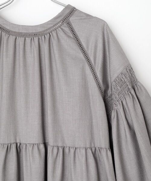 VERSEAU / ヴェルソー ロング・マキシ丈ワンピース | ランタンスリーブ・ティアードワンピース | 詳細4