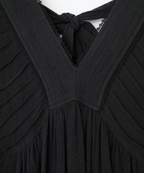 VERSEAU / ヴェルソー ロング・マキシ丈ワンピース | ドルマンスリーブ・ピンタックワンピース | 詳細5