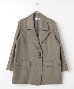 VERSEAU / ヴェルソー テーラードジャケット | メランジカルゼテーラードジャケット(チェーンなし)
