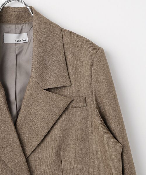 VERSEAU / ヴェルソー テーラードジャケット | メランジカルゼテーラードジャケット(チェーンなし) | 詳細2