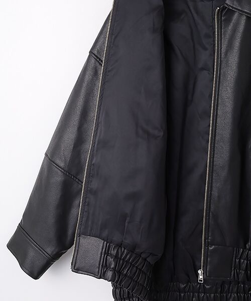 VERSEAU / ヴェルソー レザーブルゾン・ジャケット | バックラインボリュームブルゾン | 詳細4