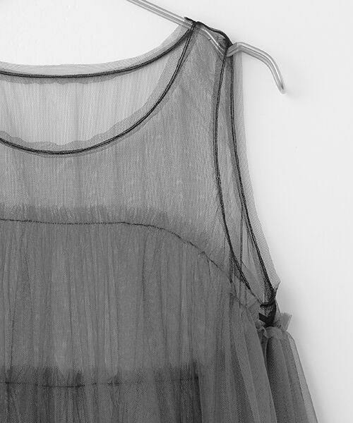 VERSEAU / ヴェルソー ロング・マキシ丈ワンピース | ソフトチュールバブルドレス | 詳細3