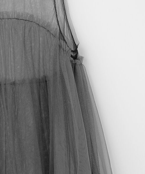 VERSEAU / ヴェルソー ロング・マキシ丈ワンピース | ソフトチュールバブルドレス | 詳細4
