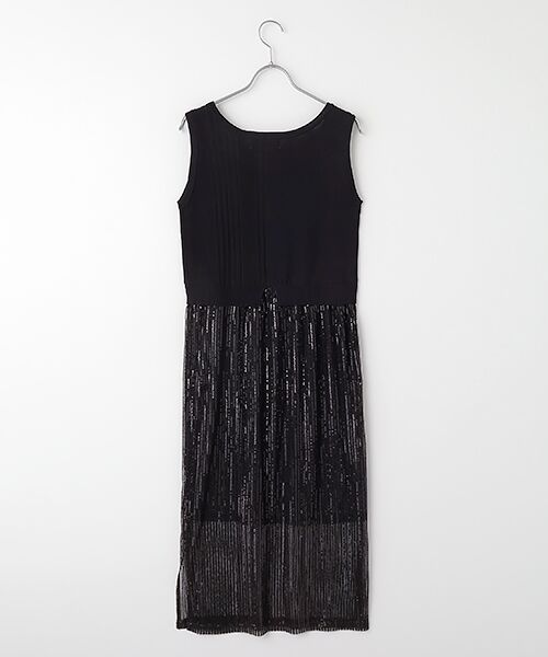 VERSEAU / ヴェルソー ミニ丈・ひざ丈ワンピース | ニットコンビ・スパンコールドレス | 詳細1