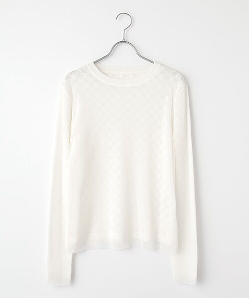 VERSEAU/ヴェルソー デュアルフェイス シアートップ オフホワイト フリー VERSEAU/ヴェルソー デュアルフェイス シアートップ オフホワイト フリー