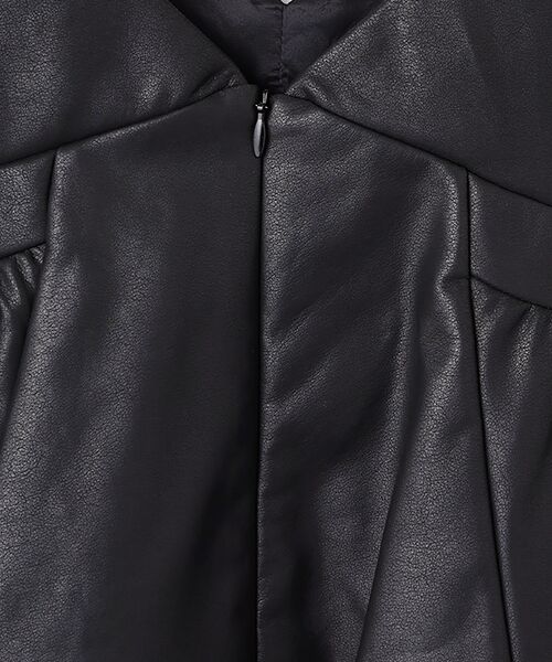 VERSEAU / ヴェルソー キャミソール・チューブトップ | フェイクレザーペプラムトップ | 詳細5