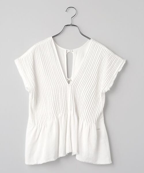VERSEAU / ヴェルソー シャツ・ブラウス | 2WAYコードピンタックBL（ホワイト）