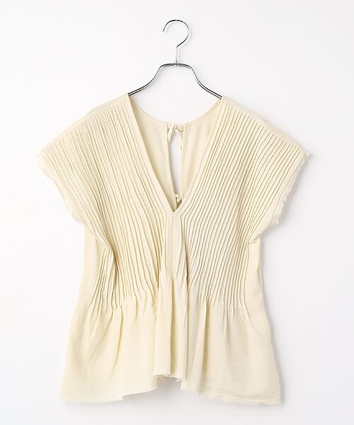 VERSEAU / ヴェルソー シャツ・ブラウス | 2WAYコードピンタックBL（アイボリー）