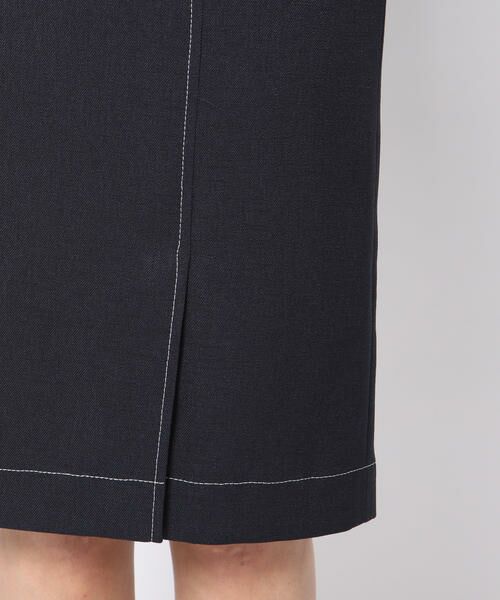 Viaggio Blu / ビアッジョブルー スカート | メランジツイルボタン付きスカート | 詳細4
