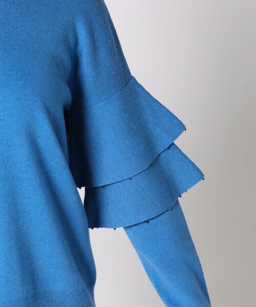 Viaggio Blu / ビアッジョブルー ニット・セーター | 袖ティアードプルオーバー | 詳細10