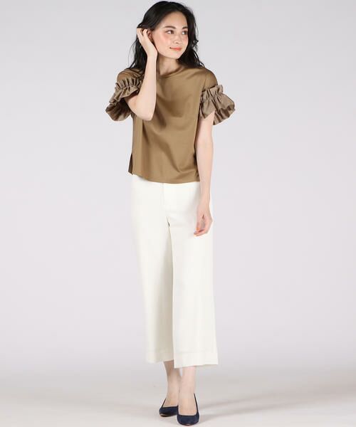 セール ドッキング袖フリルカットソー カットソー Viaggio Blu ビアッジョブルー ファッション通販 タカシマヤファッションスクエア