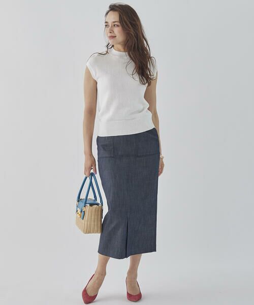 Viaggio Blu / ビアッジョブルー スカート | 【追加生産】リヨセルデニムタイトスカート | 詳細22
