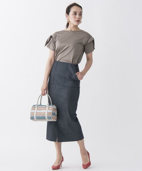 Viaggio Blu / ビアッジョブルー スカート | 【追加生産】リヨセルデニムタイトスカート | 詳細8