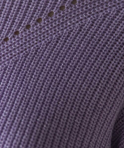 Viaggio Blu / ビアッジョブルー ニット・セーター | コンパクトラメプルオーバー≪手洗い可能≫ | 詳細10