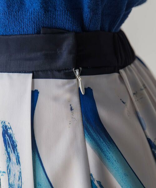 Viaggio Blu / ビアッジョブルー スカート | 刷毛目プリントスカート≪洗濯機で洗える≫ | 詳細9