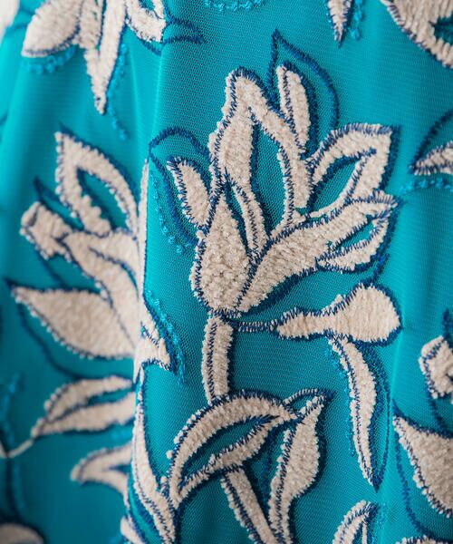 Viaggio Blu / ビアッジョブルー スカート | フラワーモール刺繍ウエストゴムフレアスカート | 詳細21