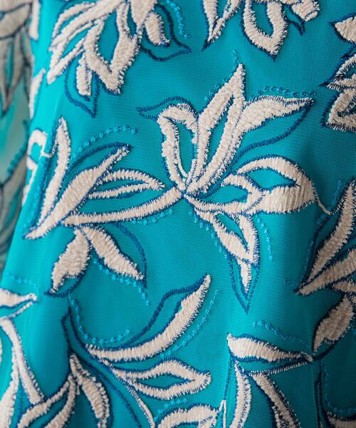 Viaggio Blu / ビアッジョブルー シャツ・ブラウス | フラワーモール刺繍袖ギャザーブラウス | 詳細13