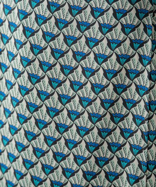 Viaggio Blu / ビアッジョブルー スカート | ジオメトリックプリントラップ風スカート≪洗濯機で洗える/セットアップ対応≫ | 詳細14