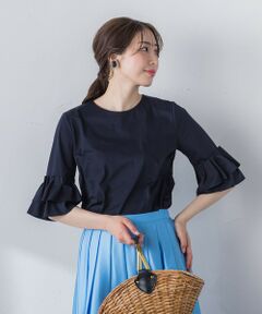 【WEB別注】 シールズトリコットタックスリーブカットソー≪洗濯機で洗える≫