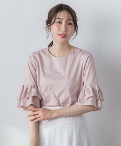 Viaggio Blu / ビアッジョブルー カットソー | 【WEB別注】 シールズトリコットタックスリーブカットソー≪洗濯機で洗える≫